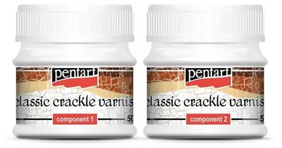 Obrázek produktu pro Dvoufázový krakelovací lak - klasický 2 x 50 ml
