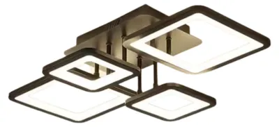 Image de Plafonnier, 54W, variateur de luminosité, source lumineuse LED, installation en surface, télécommande