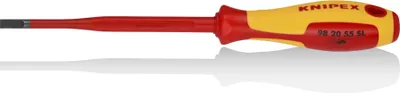 Productafbeelding van Sleufschroevendraaier KNIPEX 98 20 55 SL, 232 mm, PL 5.5mm Slim, VDE 1000V