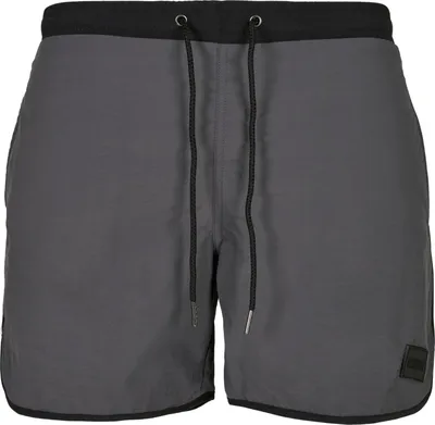 Produktbild von Urban Classics Badeshort Herren Retro Swimshorts charcoal S