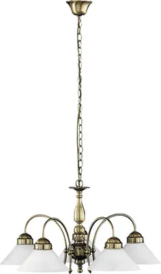 Produktbild von Rabalux 2705 Kronleuchter 5 Spots Marian, E27, bronze-silber-weiß, rund, Klassisch, ø700mm