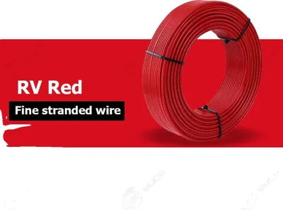Obrázok produktu pre Medený drôt, 100 m/rola, elektrický kábel, červený, 19 AWG - 0,75 mm2, 100 m