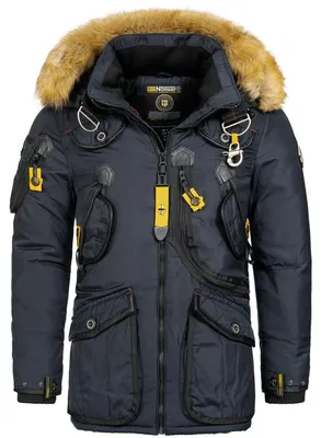 Produktbild von Geographical Norway Herren Winter Jacke Parka Outdoor Mantel Anorak Winter Parka warme Jacke Steppjacke AGAR FvS Production H-H