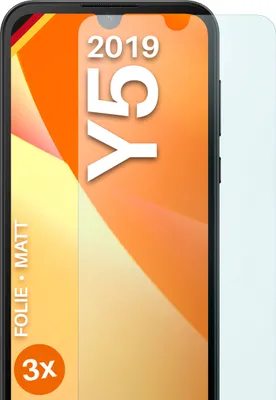 Produktbild von moex® 3x Schutzfolie kompatibel mit Huawei Y5 (2019) - Displayschutzfolie Anti Reflex Folie, Matt