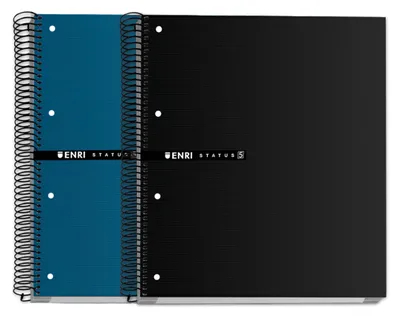 Imagen del producto de Cuaderno A5+, cuadriculado 5x5, 160 hojas, encuadernación de espiral, para uso escolar