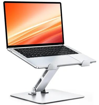 Image de Support pour ordinateur portable - Réglable 4,5 à 25 cm - Aluminium pliable - 10 à 16 pouces