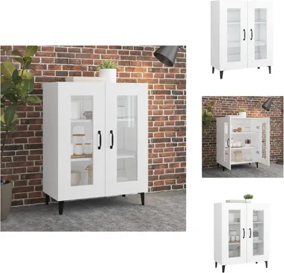 Zdjęcie produktu dla vidaXL Kredens biały 69,5x34x90 cm Materiał drewnopochodny - Kredensy