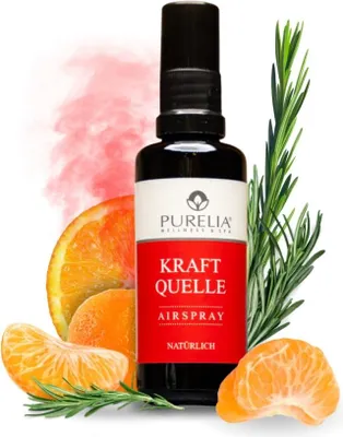 Immagine prodotto di PURELIA Airspray Kraftquelle 50 ml Oli essenziali di alta qualità Spray per ambienti Profumo per ambienti