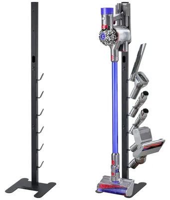 Staubsaugerhalter für Dyson V15–V6, Metall, schwarz, freistehend