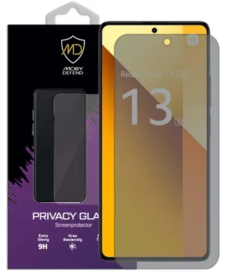 Productafbeelding van MobyDefend Screenprotector - Geschikt voor Xiaomi Redmi Note 13 5G - Matte Privacy Glass Screensaver