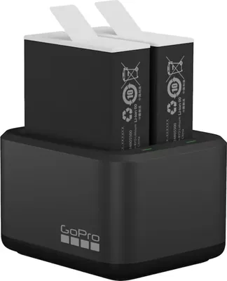 Image de GoPro Dual Charger + 2 batteries Enduro pour HERO9-12 Black