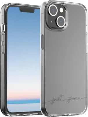 Productafbeelding van Just Green Case, transparante hoes voor iPhone 14.