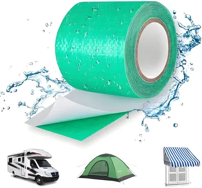 Produktbild von PolkaHome® Reparaturband für Zelte, Planen und Markisen, 5,7 cm x 5 m, wasserdicht, reißfest, UV-beständig
