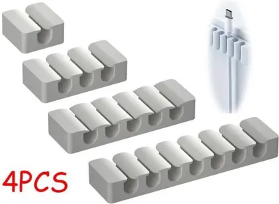Produktbild von Kabelclips, selbstklebende Kabelbinder, Kabelclips, Kopfhörerkabel-Organizer, Stromkabelhalter, fürs Büro