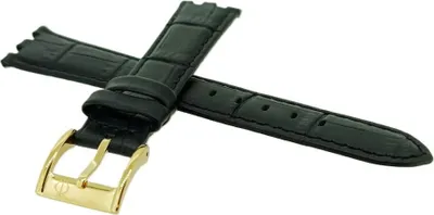 Produktbild von Candino Classic | Uhrenarmband Leder schwarz Krokoprägung | C4546