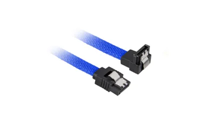 Produktbild von Sharkoon SATA 3, 0,6 m, SATA III, SATA 7-pin, SATA 7-pin, Männlich/Männlich, Schwarz, Blau