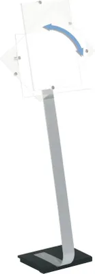 Obrázok produktu pre Durable CRYSTAL SIGN, A3, Akrylový, Strieborná, 0 - 10°, 118 cm, 125 cm