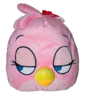 Image de Coussin décoratif Angry Birds Rose 25 cm
