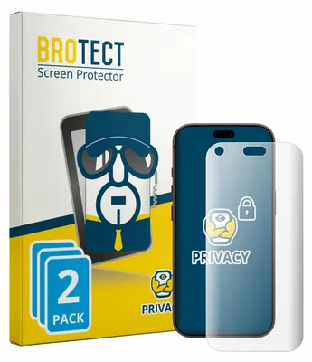 Produktbild von 2x BROTECT Sichtschutzfolie für Apple iPhone 18 Pro Anti-Spy Privacy Sichtschutz Blickschutz Folie Blaulicht-Schutz