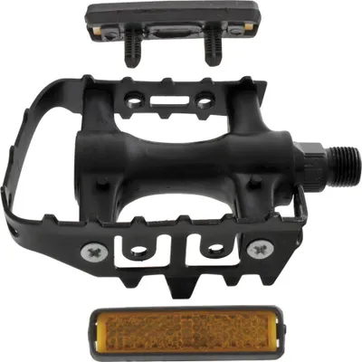 Produktbild von 1 Paar Pedale Kunststoff MTB Mountainbike Pedale 9/16" Fahrrad Bike schwarz