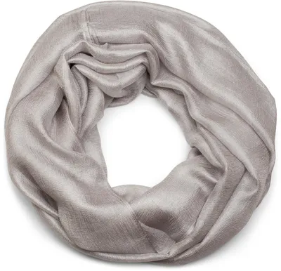 Produktbild von styleBREAKER Damen Loop Schal weich fließend | Seidig glänzendes Halstuch Einfarbig für Sommer & Frühling | Schlauchschal Leicht & Elegant