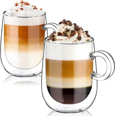 Produktbild von Famanu Teeglas-Set – Doppelwandige Gläser – – Gläser für Kaffee und Tee