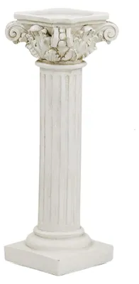 Produktbild von Römische Säule Dekoständer, Vintage Figur Tischskulptur - Römischer Pfeiler für Dekoration