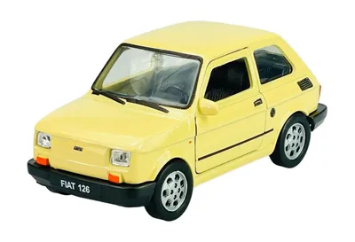 Produktbild von Welly Fiat 126p Beige 1:34-1:39 Die Cast Metall Modell Neu im Kasten 42372