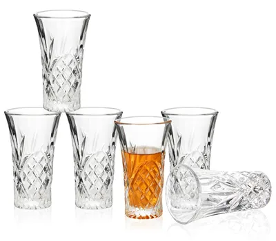 Shotgläser 55 ml, 2er-Set, klares Glas, schwerer Boden