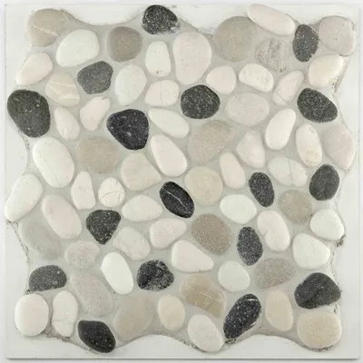 Produktbild von Mosaikfliese Flusskiesel 30 x 30 cm multicolor