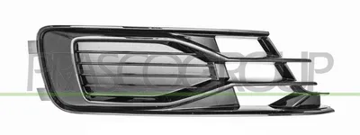 Produktbild von PRASCO Lüftungsgitter Grill Stoßfänger für AUDI A6 Avant (4G5, 4GD, C7) ohne Loch/Löcher für Nebellampen Schwarz