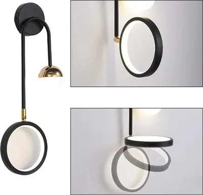 Produktbild von Moderne Wandlampe, Minimalistische Wandbeleuchtung für Schlafzimmer, Wohnzimmer, Flur und Badezimmer, Link