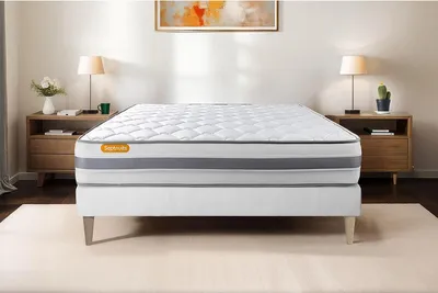 Productafbeelding van Matras 200x200 cm, pocketvering en traagschuim - Memo Spring