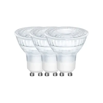 Obrázek produktu pro Sada 3 bodových LED GU10 stmívatelných 5W 2700K teplá bílá čirá 5164003723