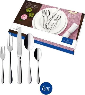 Image de Ménagère 30 pièces inox - Villeroy-boch - 12-6339-9057 - oscar