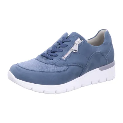 Produktbild von WALDLÄUFER Orthotritt K-Ramona Damen Halbschuhe blau Nubukleder Textil - Größe: UK 5
