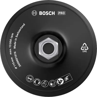 Produktbild von PRO Stützteller, 115 mm, M14, Klettverschluss