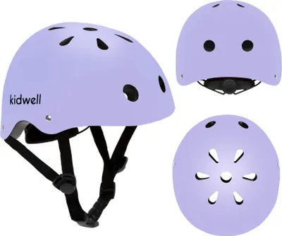 Zdjęcie produktu dla Kask ochronny dla dzieci Kidwell ORIX II M, fioletowy, 52-56 cm - rower, rolki, hulajnoga,