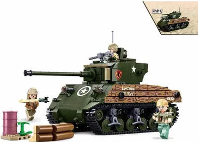 Produktbild von Sluban Army Mittelschwerer Panzer M4A3 M38-B1110