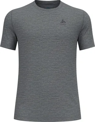Image de Natural Merino 160 Base Layer T-shirt, hommes - Odlo, Couleur:10183 odlo steel grey melange, Taille:L