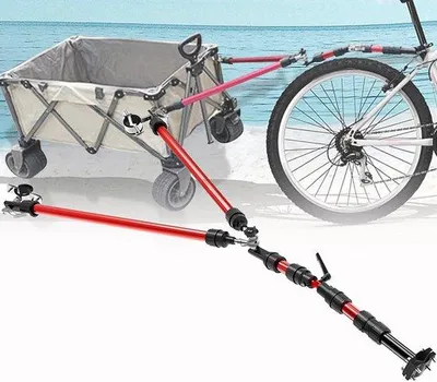 Produktbild von Fahrrad Anhänger Zughaken Armkupplung, Universal Fahrrad Zughaken Adapter für Fracht, Haustiere, Kinder, schwere Arbeit