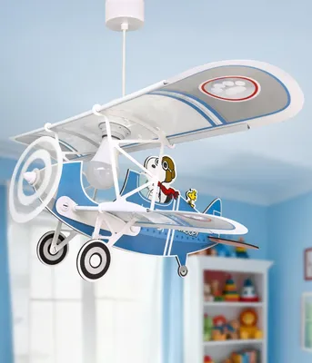 Immagine prodotto di Lampada da soffitto a sospensione per bambini aereo Snoopy