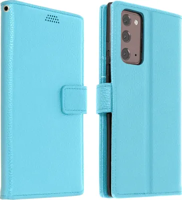 Produktbild von Samsung Galaxy Note 20 Flip-Cover mit Kartenfächern & Standfunktion – Blau