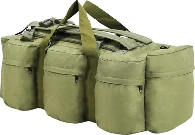 Produktbild von vidaXL 3-in-1 Seesack Armee-Stil 45 L Olivgrün