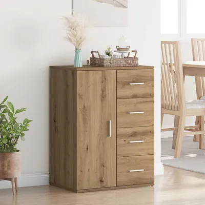 Produktbild von vidaXL Sideboard Artisan-Eiche 59 x 39 x 80 cm Holzwerkstoff