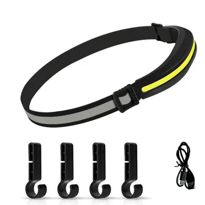 Produktbild von LED Stirnlampe USB-C Wiederaufladbar 230° Weitwinkel IPX4 Schwarz