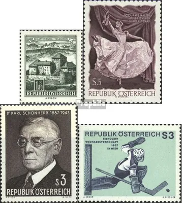 Produktbild von Briefmarken Österreich 1967 Mi 1232,1233,1234,1235 (kompl.Ausg.) postfrisch Freimarken