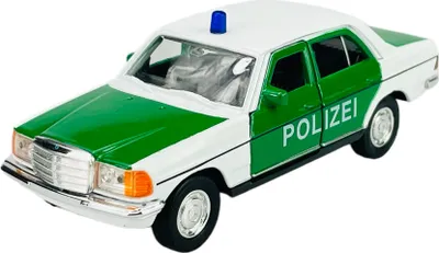 Produktbild von Welly  Mercedes - Benz E Klasa W123 Polizei 1:34-1:39 Die Cast Metall Modell Neu im Kasten 43686