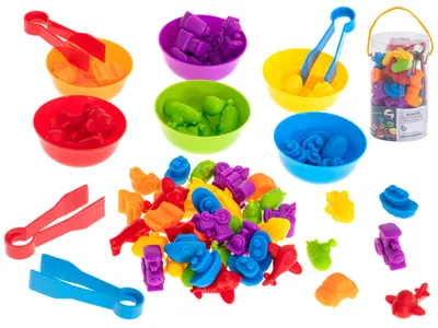 Zdjęcie produktu dla Pojazdy edukacyjne nauka liczenia montessori 36el.
