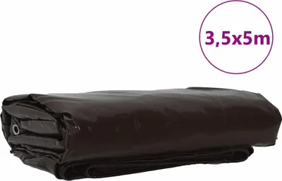 Obrázok produktu pre vidaXL Plachta 650g / m² Hnedá 3,5 x 5 m Plátno s PVC vrstvou